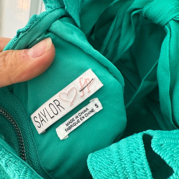 Saylor x Free People Dahlia Dress in Teal Size Small - Picture 4 of 12